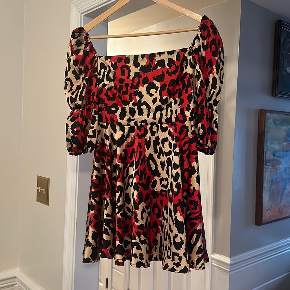 ASOS cheetah print dress